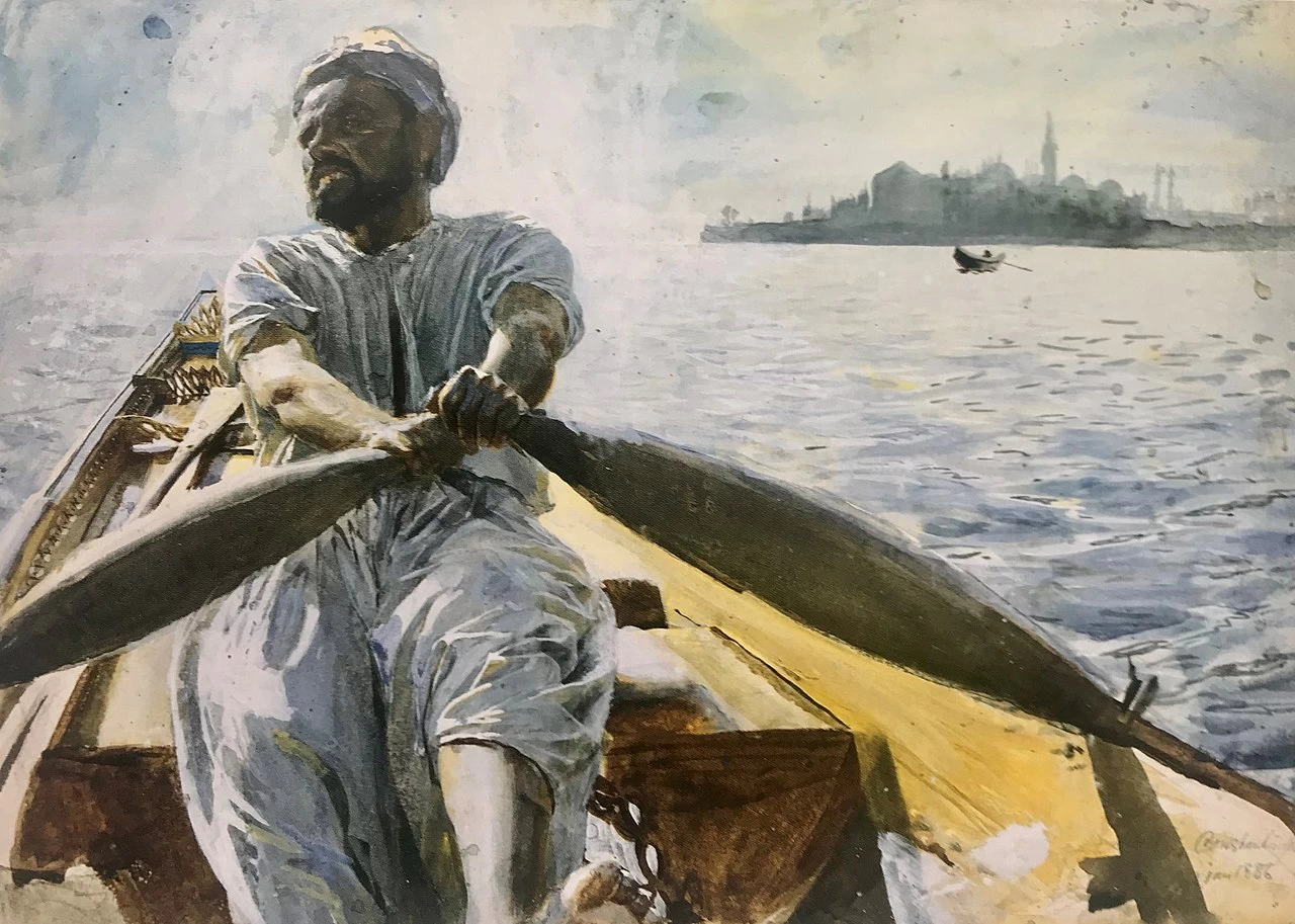 Barcaiolo turco nel porto di Costantinopoli - Nationalmuseum, Stoccolma